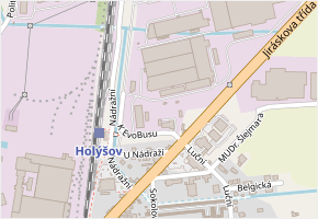 Daimlerova v obci Holýšov - mapa ulice