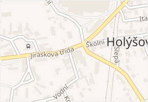 Jiráskova třída v obci Holýšov - mapa ulice