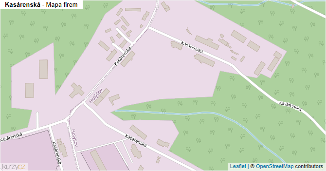 Kasárenská - mapa firem