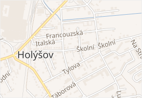 Školní v obci Holýšov - mapa ulice