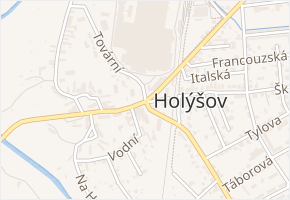 Tovární v obci Holýšov - mapa ulice
