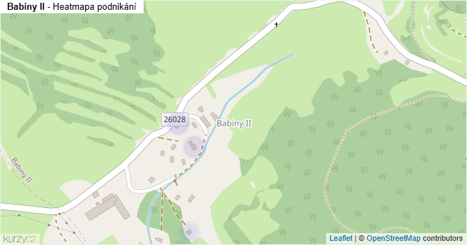 Babiny II - mapa podnikání