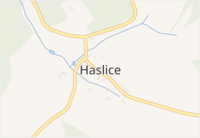 Haslice v obci Homole u Panny - mapa části obce