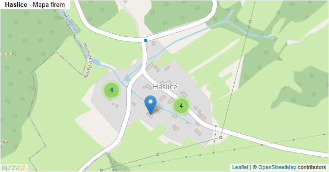 Haslice - mapa firem
