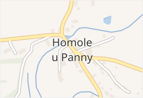 Homole u Panny v obci Homole u Panny - mapa části obce