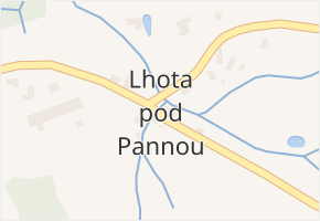 Lhota pod Pannou v obci Homole u Panny - mapa části obce