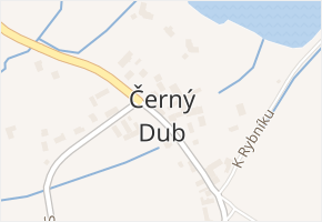 Černý Dub v obci Homole - mapa části obce