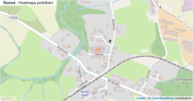 Slunná - mapa podnikání