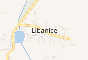 Libanice v obci Honbice - mapa části obce