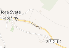 Dlouhá v obci Hora Svaté Kateřiny - mapa ulice