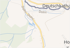 Dolní v obci Hora Svaté Kateřiny - mapa ulice