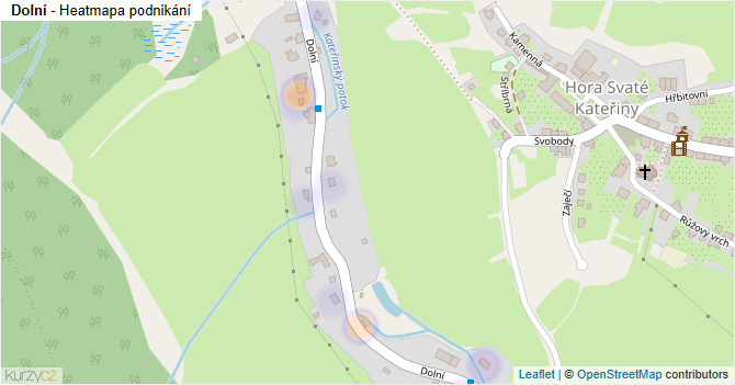 Dolní - mapa podnikání