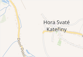 Stříbrná v obci Hora Svaté Kateřiny - mapa ulice