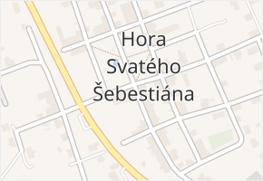 Hora Svatého Šebestiána v obci Hora Svatého Šebestiána - mapa části obce