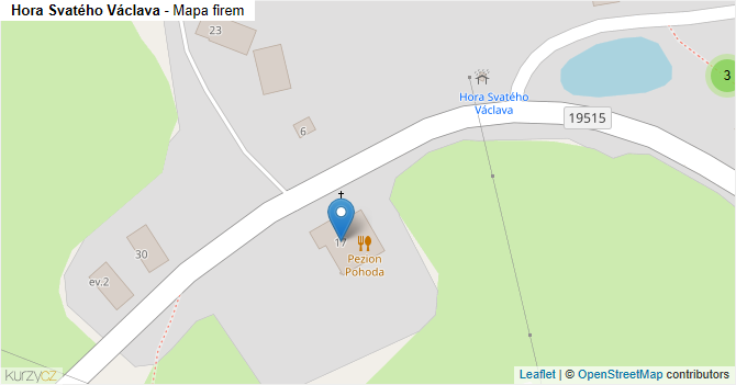 Hora Svatého Václava - mapa firem