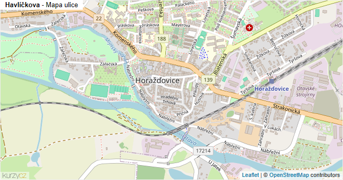 Havlíčkova - mapa ulice