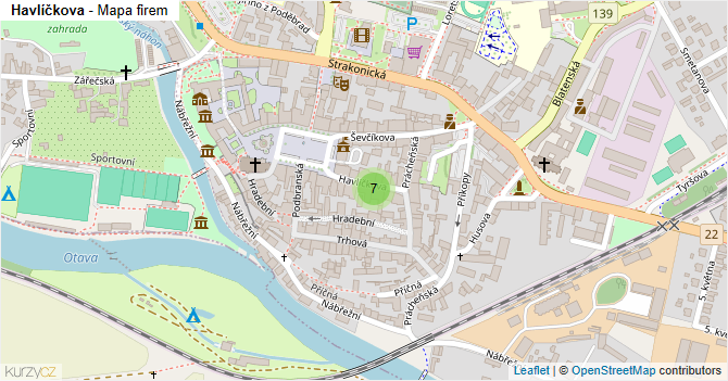 Havlíčkova - mapa firem