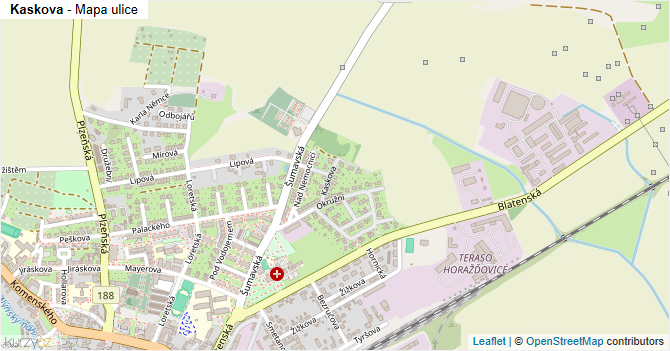 Kaskova - mapa ulice
