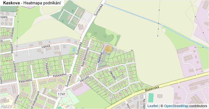 Kaskova - mapa podnikání