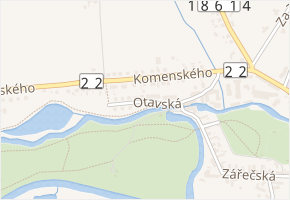 Otavská v obci Horažďovice - mapa ulice