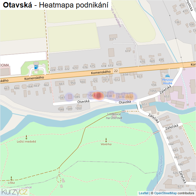 Mapa Otavská - Firmy v ulici.