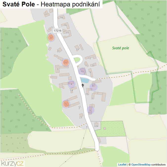 Mapa Svaté Pole - Firmy v části obce.