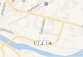 Zahradní v obci Horažďovice - mapa ulice