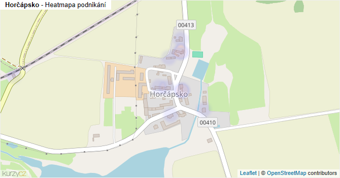 Horčápsko - mapa podnikání