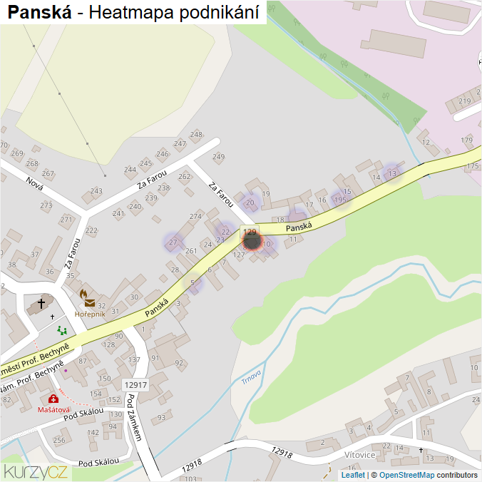 Mapa Panská - Firmy v ulici.