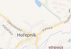Za Farou v obci Hořepník - mapa ulice