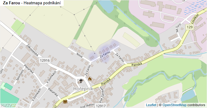 Za Farou - mapa podnikání
