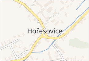 Hořešovice v obci Hořešovice - mapa části obce