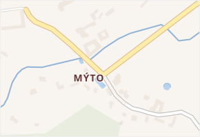 Mýto v obci Hořice na Šumavě - mapa části obce