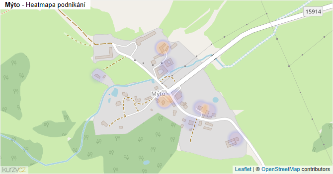 Mýto - mapa podnikání