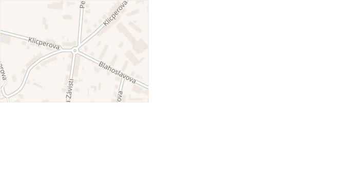 Blahoslavova v obci Hořice - mapa ulice