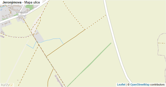 Jeronýmova - mapa ulice