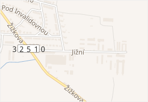 Jižní v obci Hořice - mapa ulice