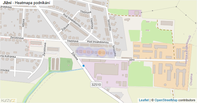 Jižní - mapa podnikání