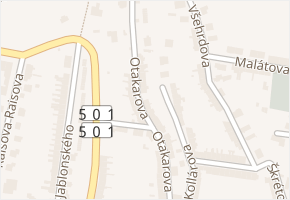 Otakarova v obci Hořice - mapa ulice