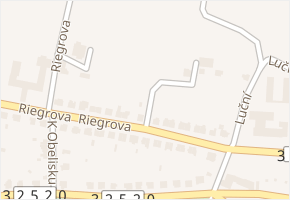 Riegrova v obci Hořice - mapa ulice