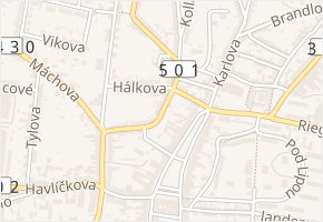 Sladkovského v obci Hořice - mapa ulice
