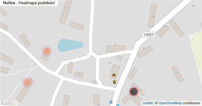 Hořice - mapa podnikání