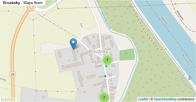 Brozánky - mapa firem