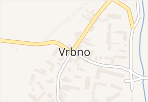 Vrbno v obci Hořín - mapa části obce