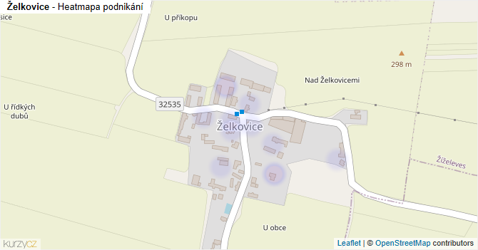 Želkovice - mapa podnikání