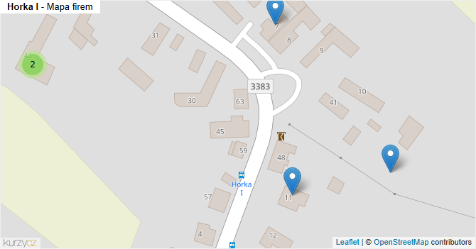 Horka I - mapa firem