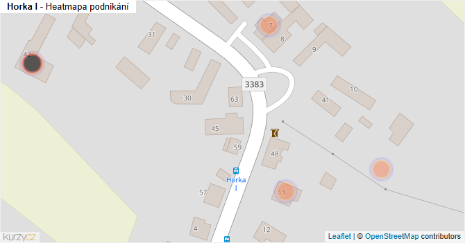 Horka I - mapa podnikání