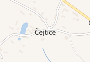 Čejtice v obci Horka II - mapa části obce