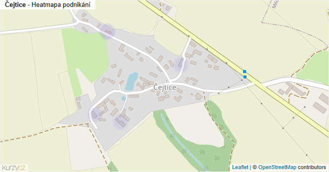 Čejtice - mapa podnikání