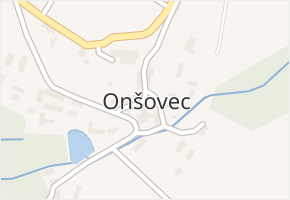 Onšovec v obci Horka II - mapa části obce